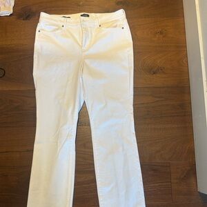 NYDJ White Straight-Leg Jeans